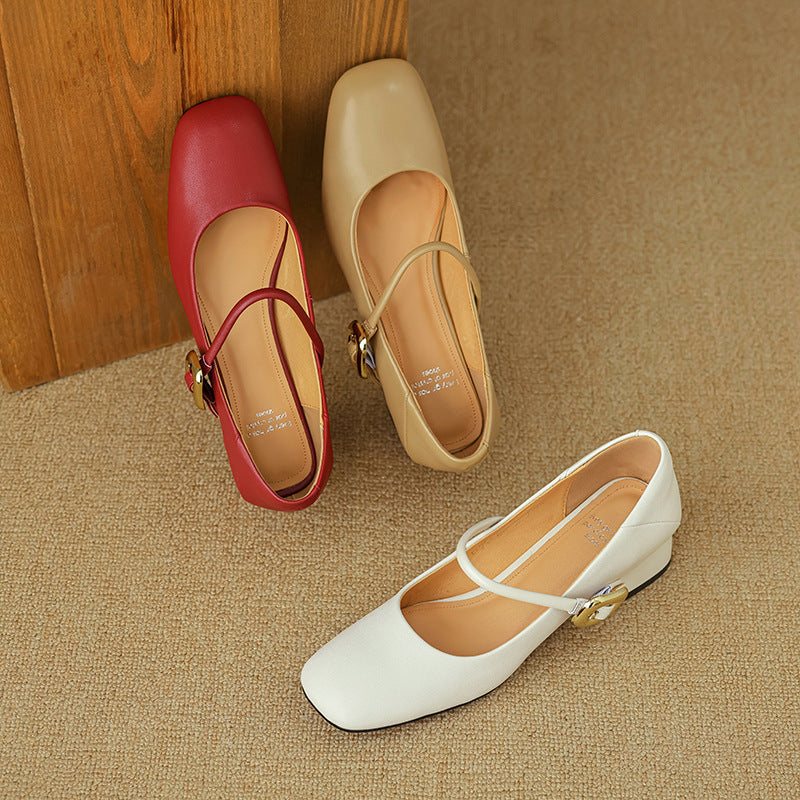 Vira Genuine Leather Heels