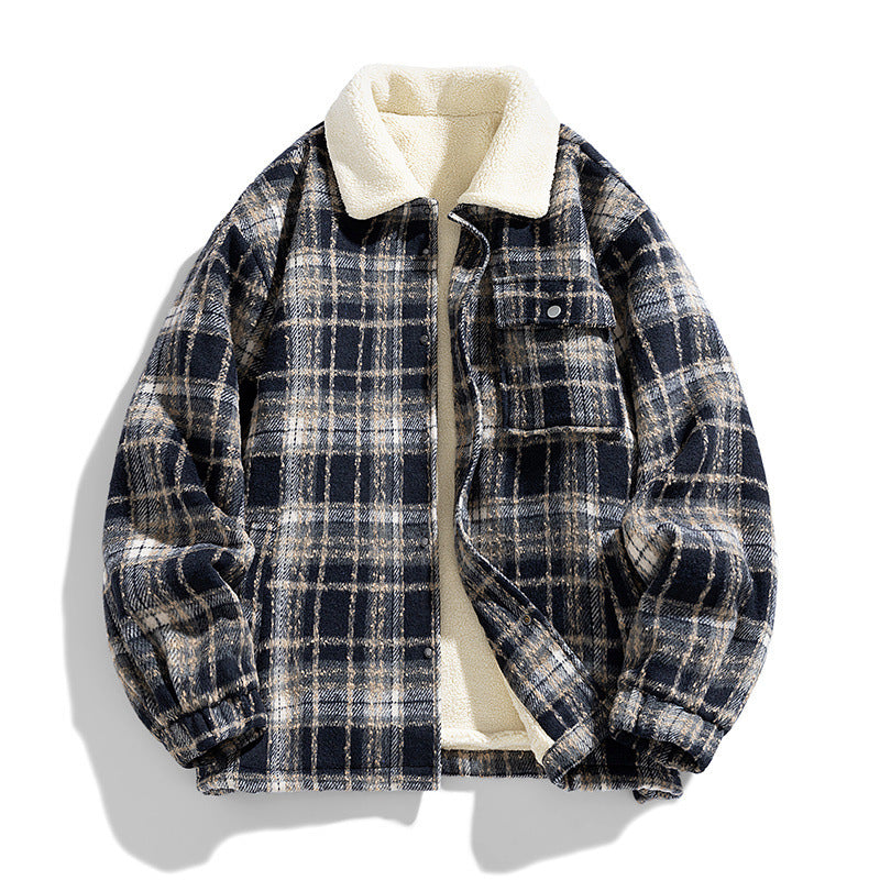 Leo Plaid Lambskin Jacket
