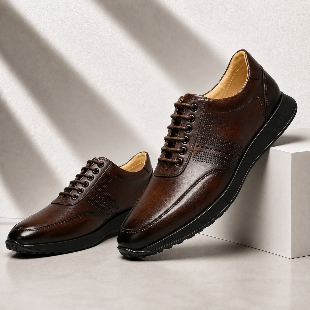 Savello Cowhide Leather Sneakers