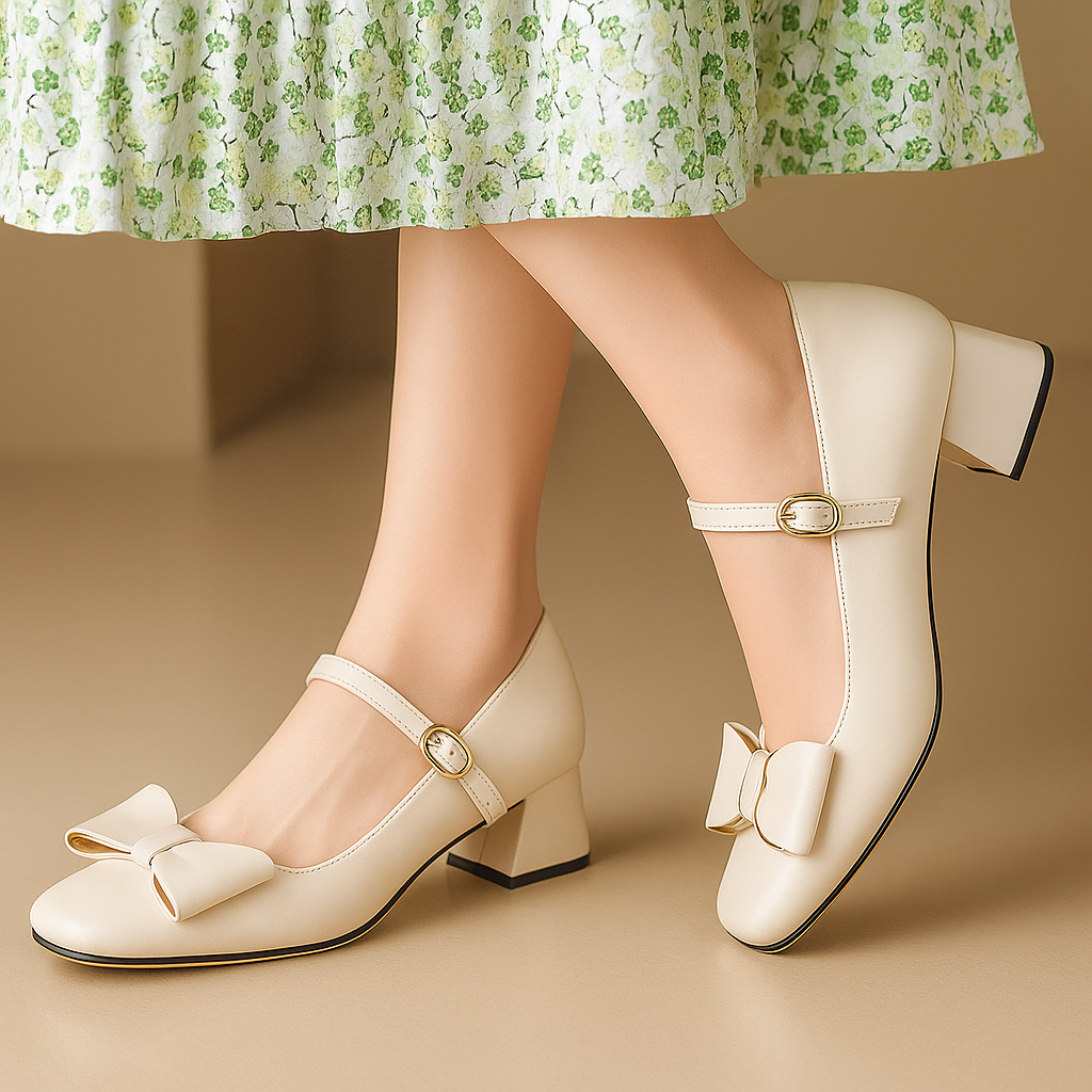 Livia Leather Heels