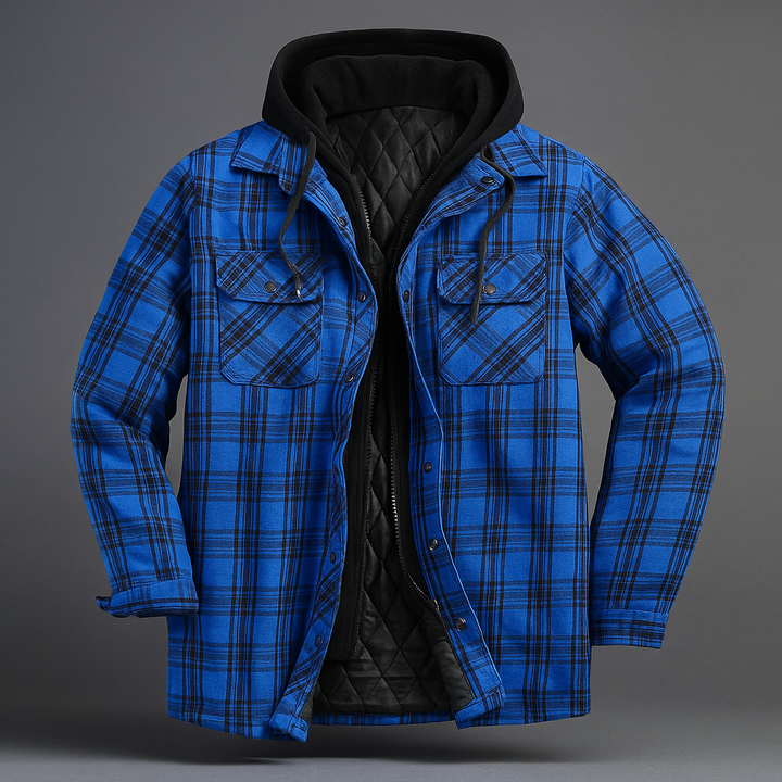 Plaid Hooded Jacket