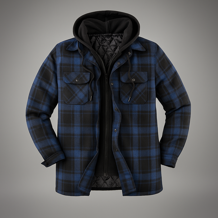 Plaid Hooded Jacket