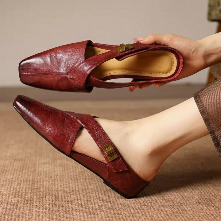 Ravessia Genuine Leather Mules