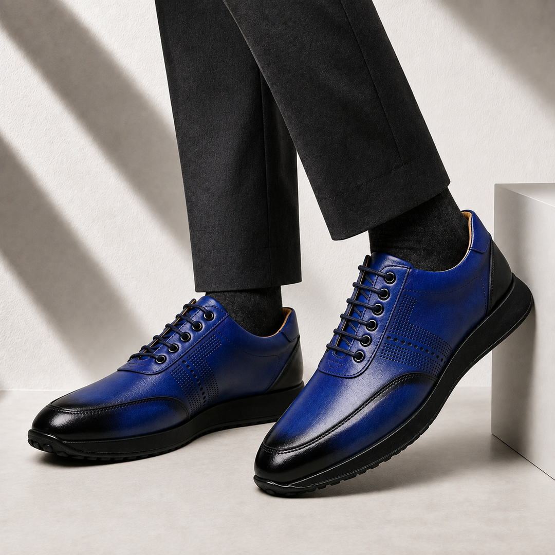 Savello Cowhide Leather Sneakers
