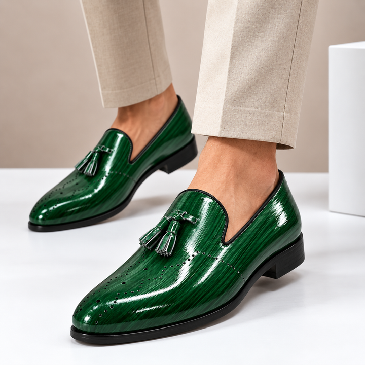 Kalvana Cowhide Leather Loafers