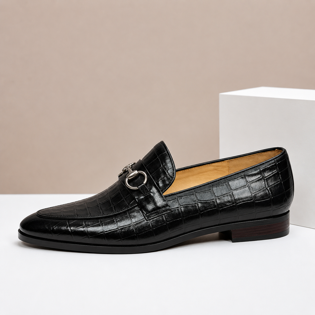Gaspari Cowhide Leather Loafers