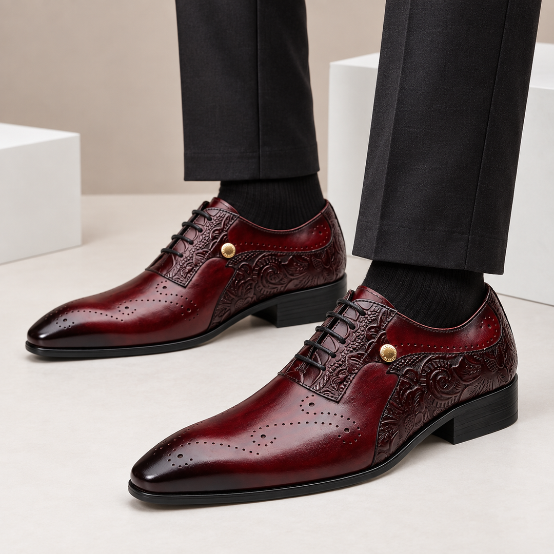 Balerio Cowhide Leather Shoes