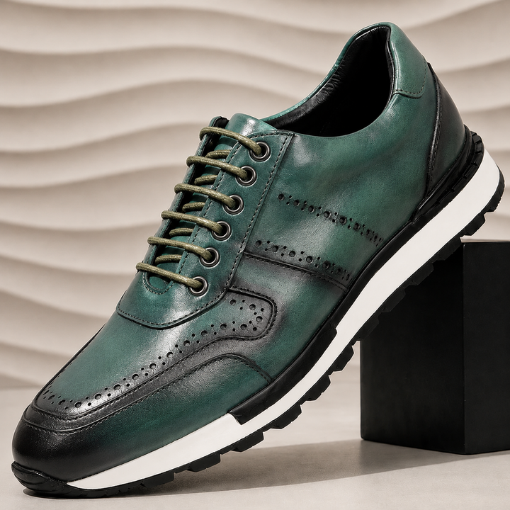 Fabio Cowhide Leather Sneakers