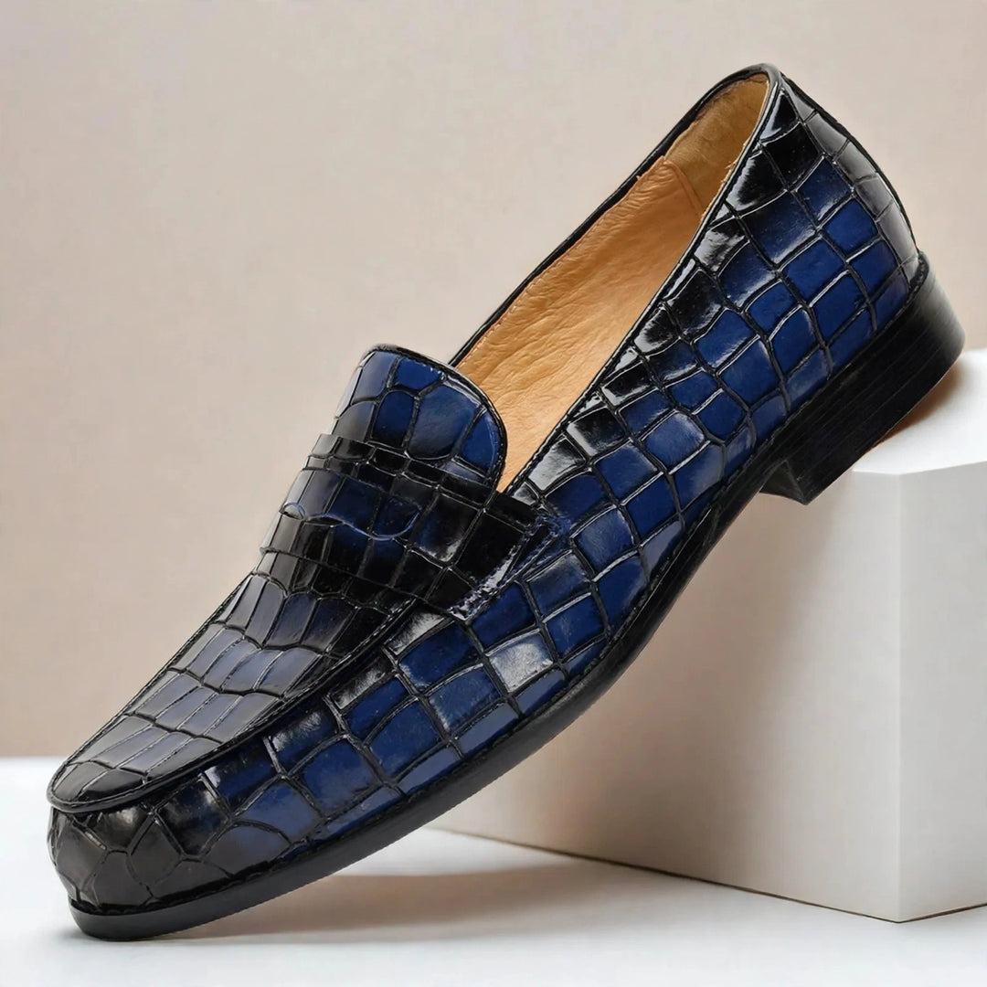 Lastello Cowhide Leather Loafers