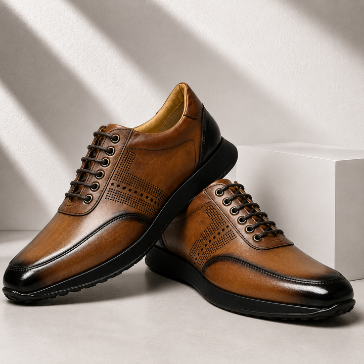 Savello Cowhide Leather Sneakers
