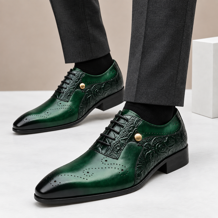 Balerio Cowhide Leather Shoes