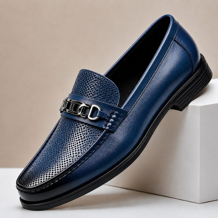 Vatore Cowhide Leather Loafers