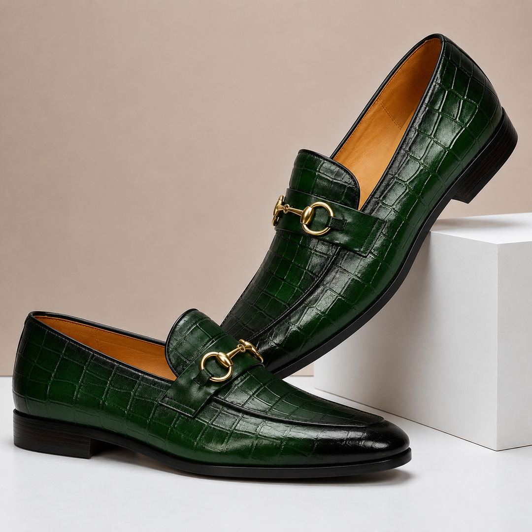 Gaspari Cowhide Leather Loafers