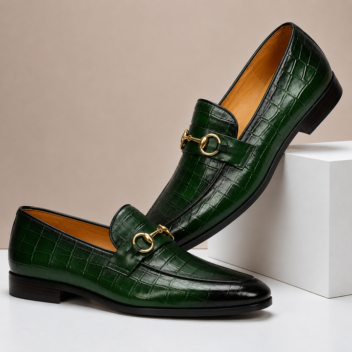 Gaspari Cowhide Leather Loafers