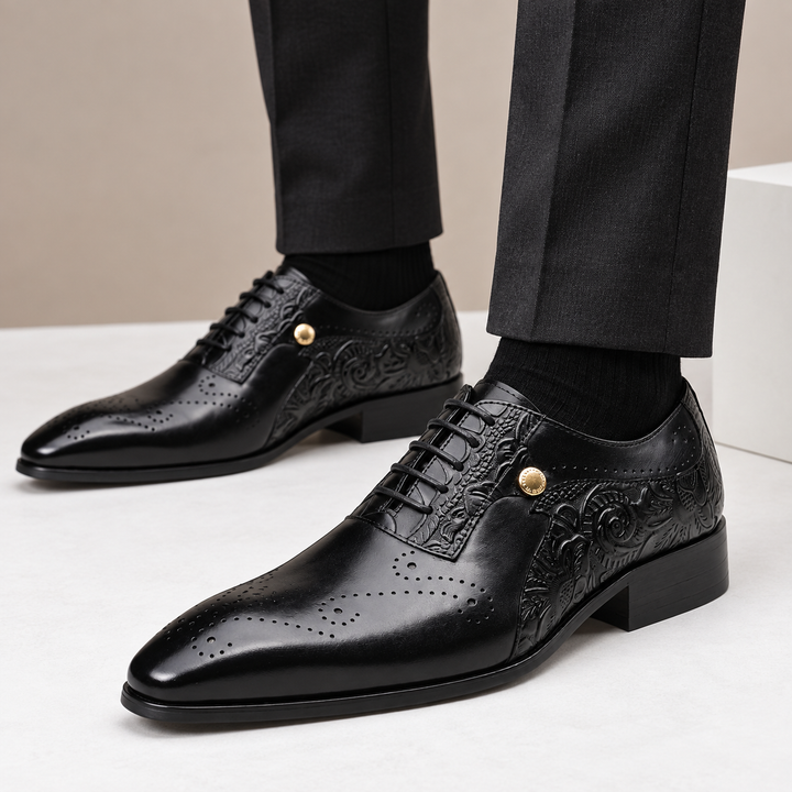 Balerio Cowhide Leather Shoes