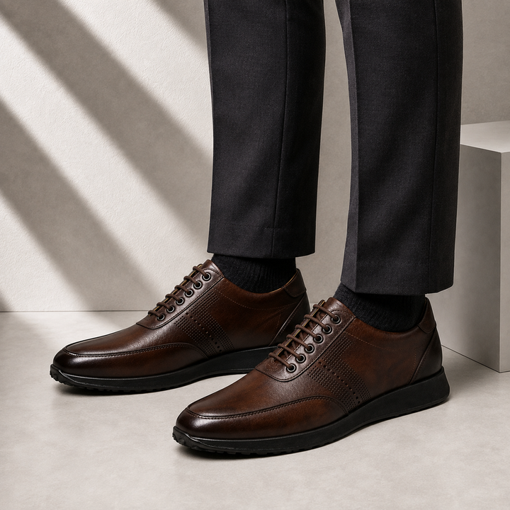 Savello Cowhide Leather Sneakers