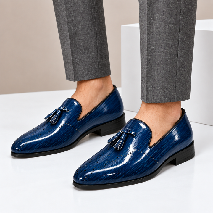 Kalvana Cowhide Leather Loafers