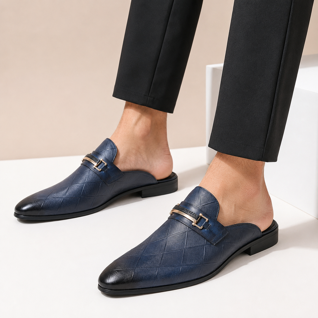 Tivaro Cowhide Leather Mules