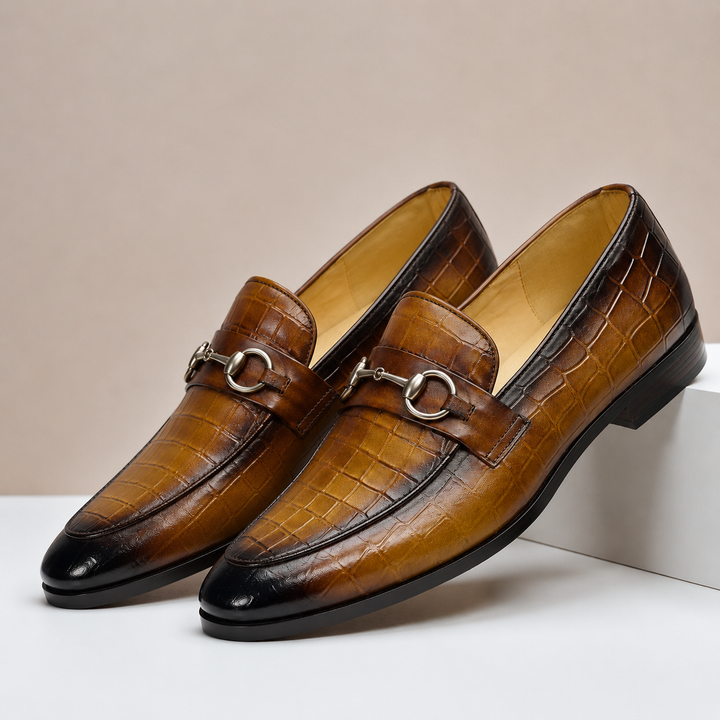 Gaspari Cowhide Leather Loafers
