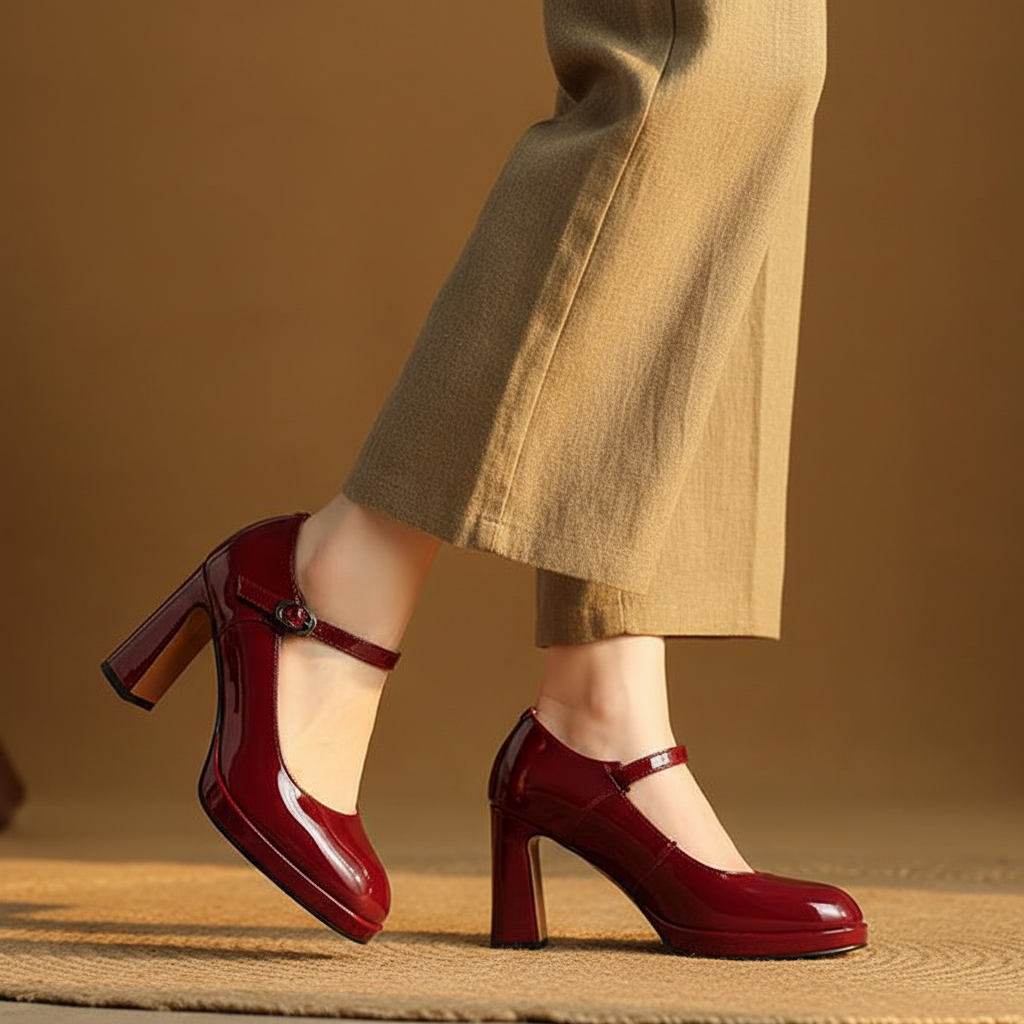 Rosa Genuine Leather Heels