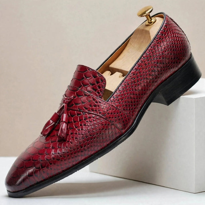 Tallario Cowhide Leather Loafers