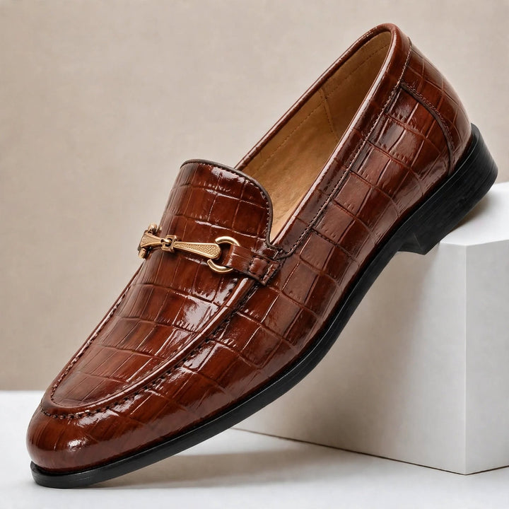 Allen Cowhide Leather Loafers