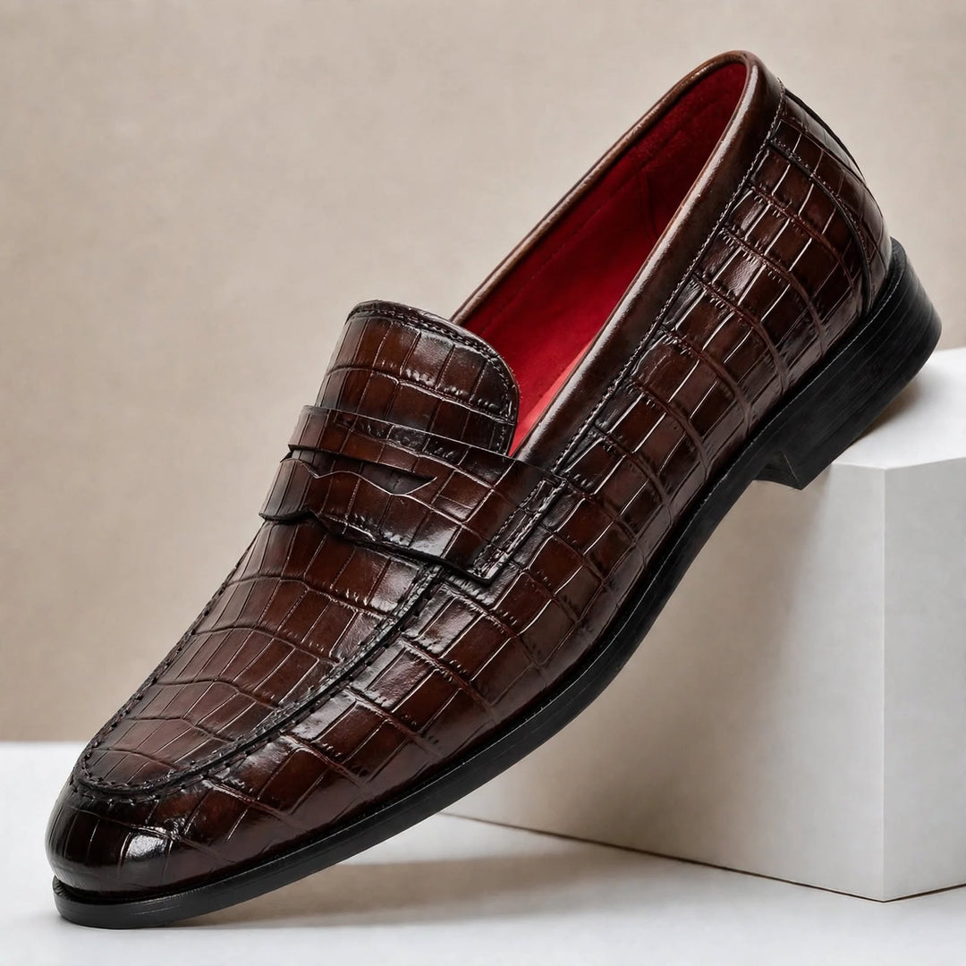 Galani Cowhide Leather Loafers