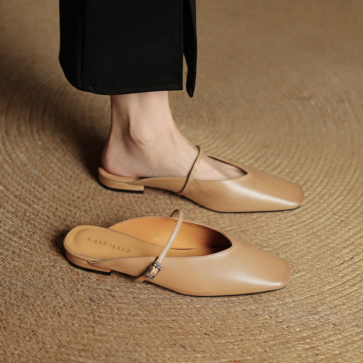 Virela Genuine Leather Mules