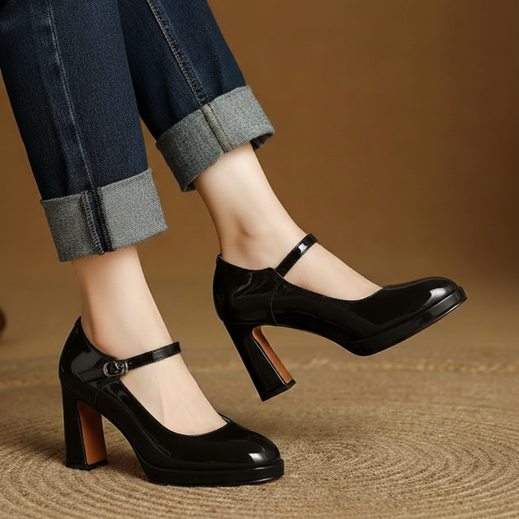 Rosa Genuine Leather Heels