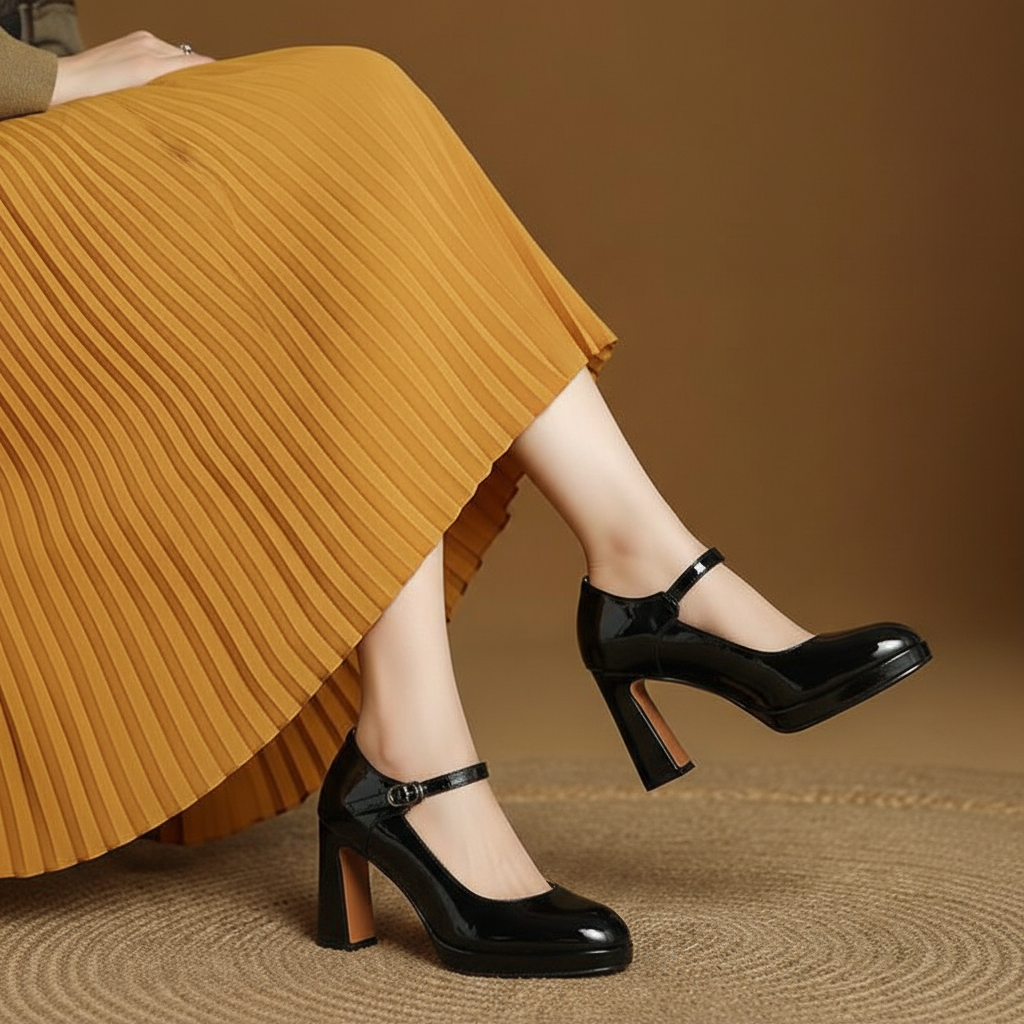 Rosa Genuine Leather Heels
