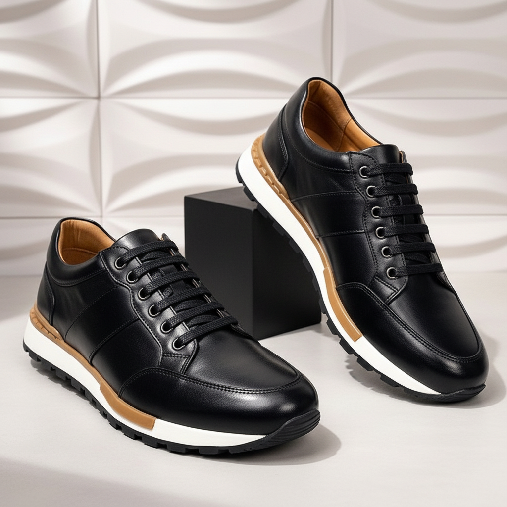 Alonzo Cowhide Leather Sneakers