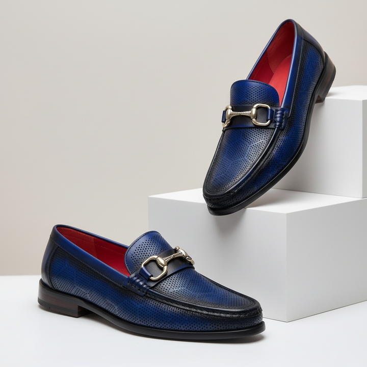 Torvani Cowhide Leather Loafers