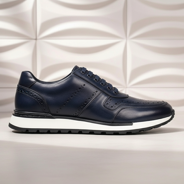 Fabio Cowhide Leather Sneakers