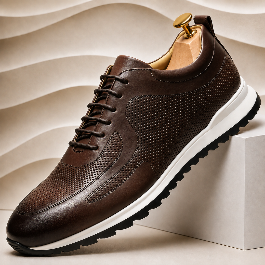 Lussu Cowhide Leather Sneakers