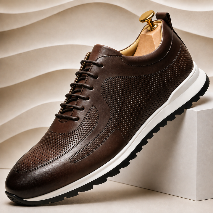 Lussu Cowhide Leather Sneakers