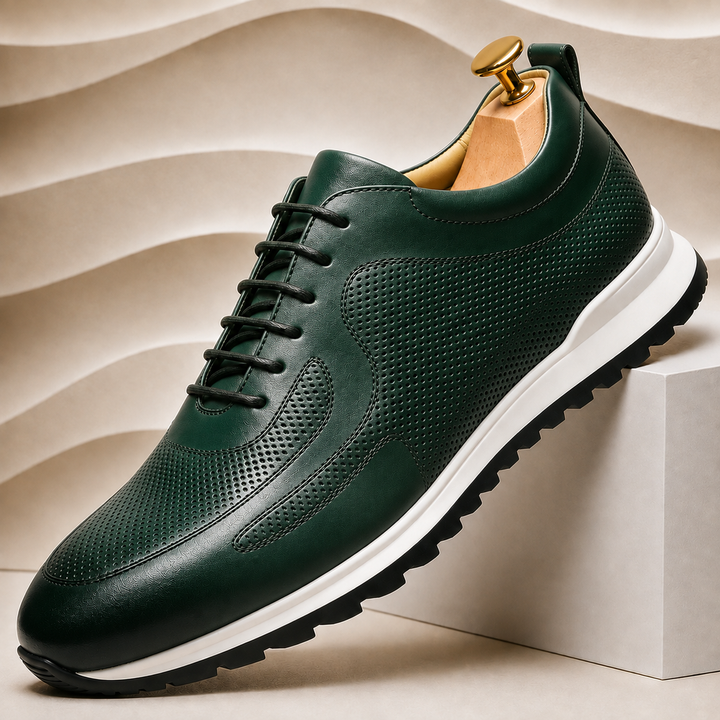 Lussu Cowhide Leather Sneakers