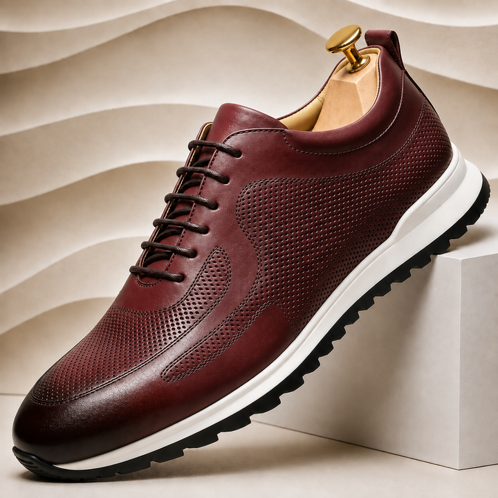 Lussu Cowhide Leather Sneakers