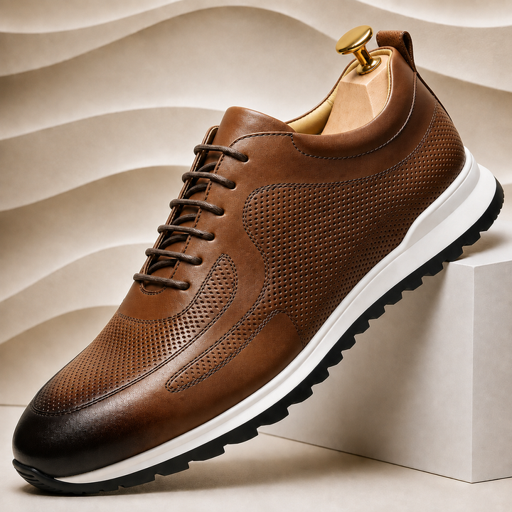 Lussu Cowhide Leather Sneakers