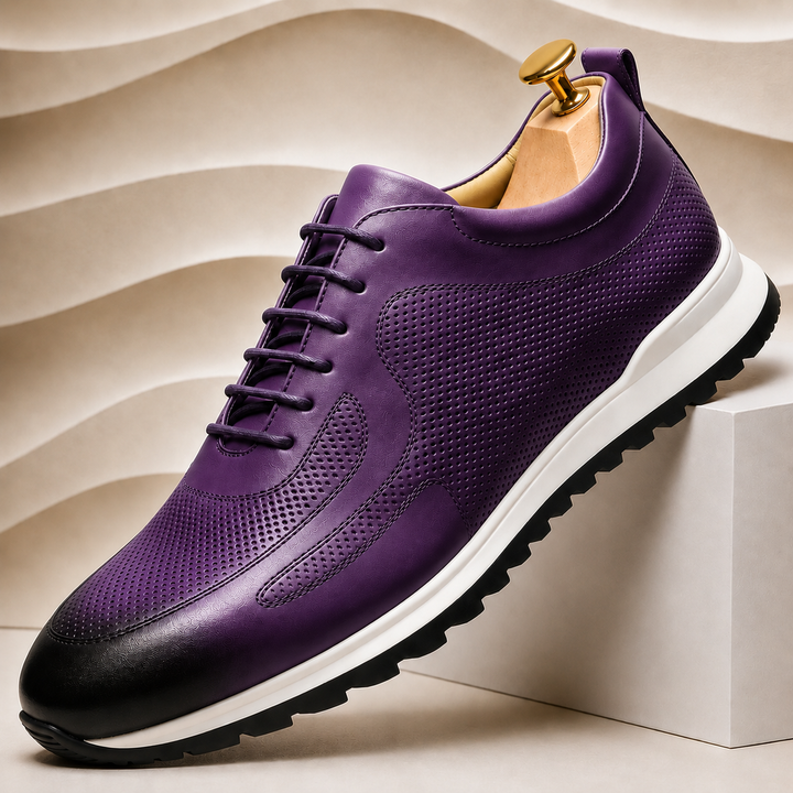 Lussu Cowhide Leather Sneakers