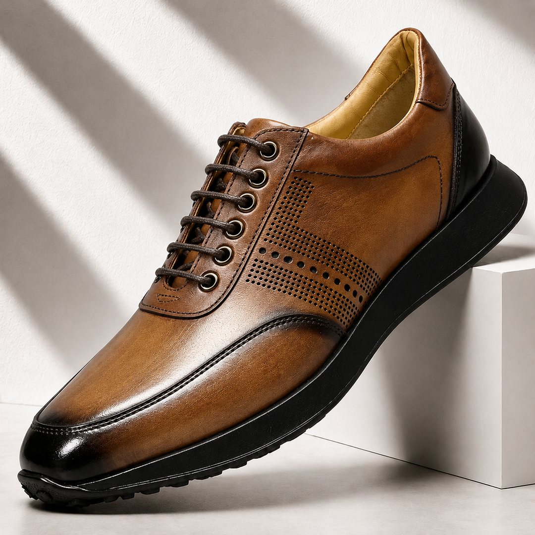 Savello Cowhide Leather Sneakers