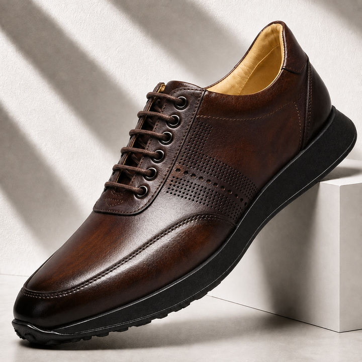 Savello Cowhide Leather Sneakers