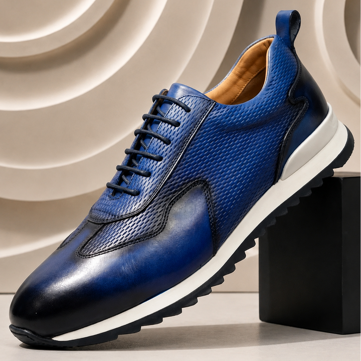 Taviano Cowhide Leather Sneakers