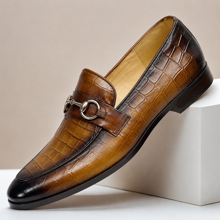 Gaspari Cowhide Leather Loafers
