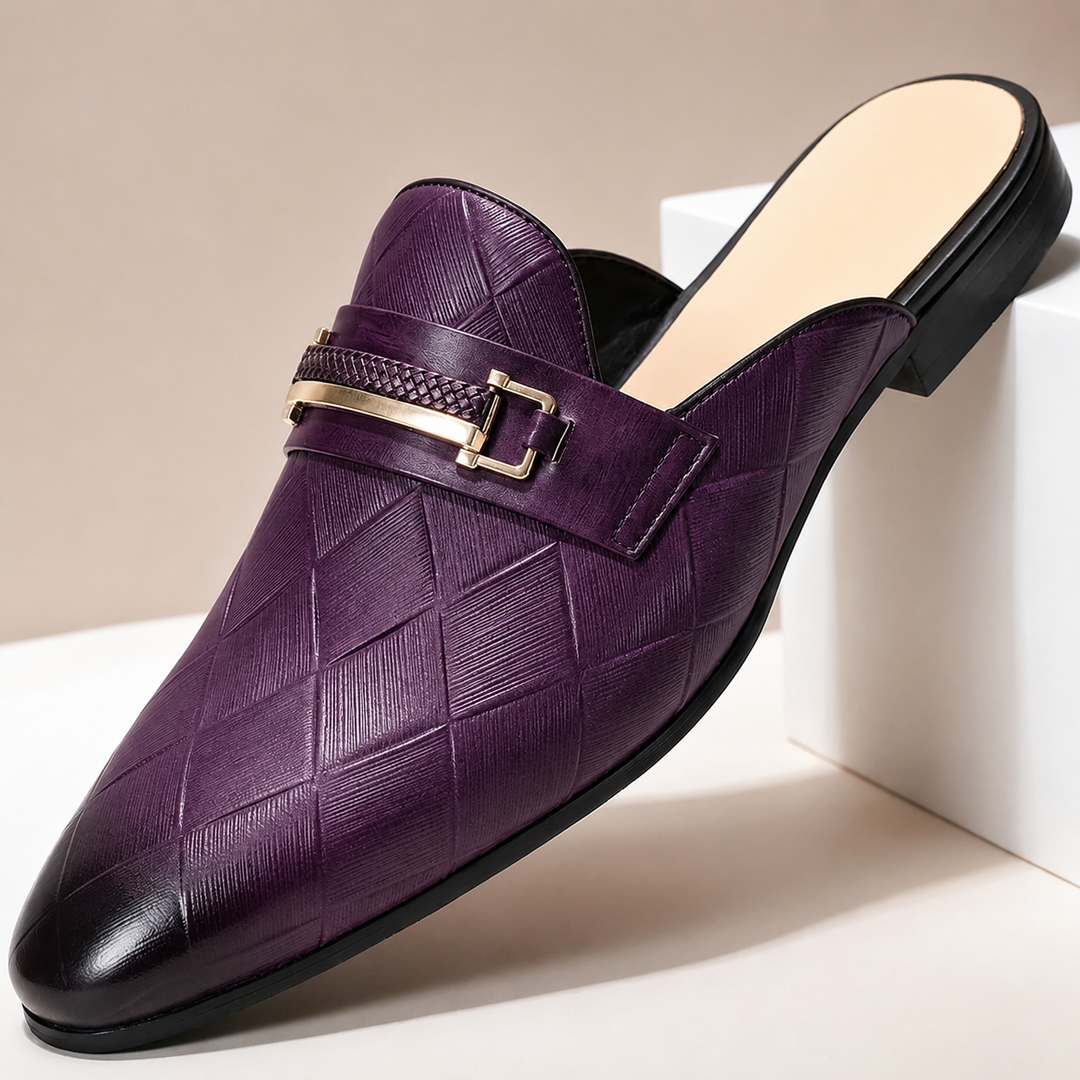 Tivaro Cowhide Leather Mules