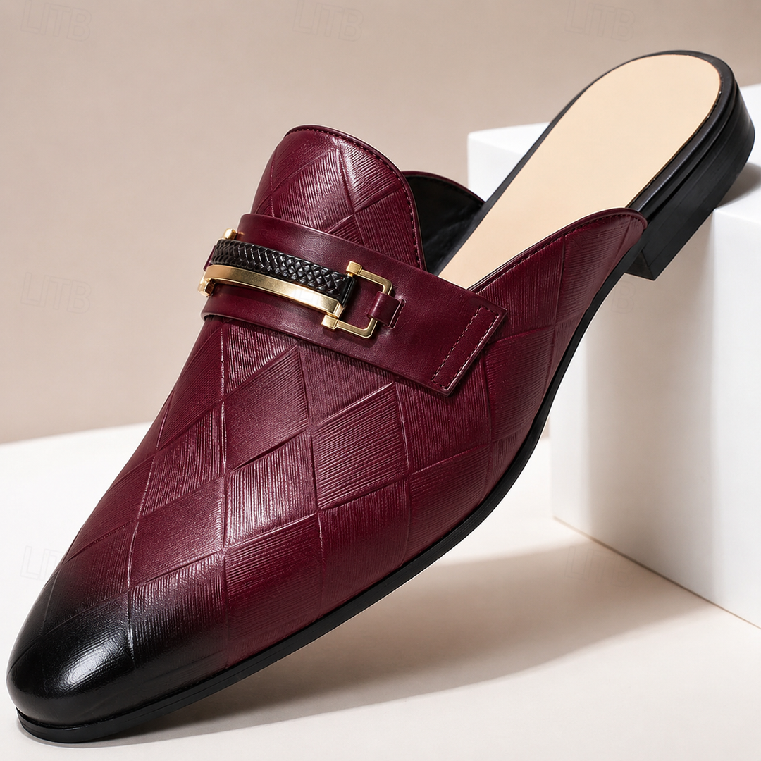 Tivaro Cowhide Leather Mules