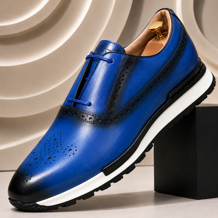 Calvano Cowhide Leather Sneakers