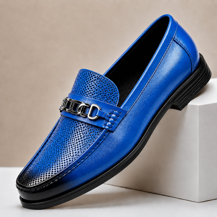 Vatore Cowhide Leather Loafers