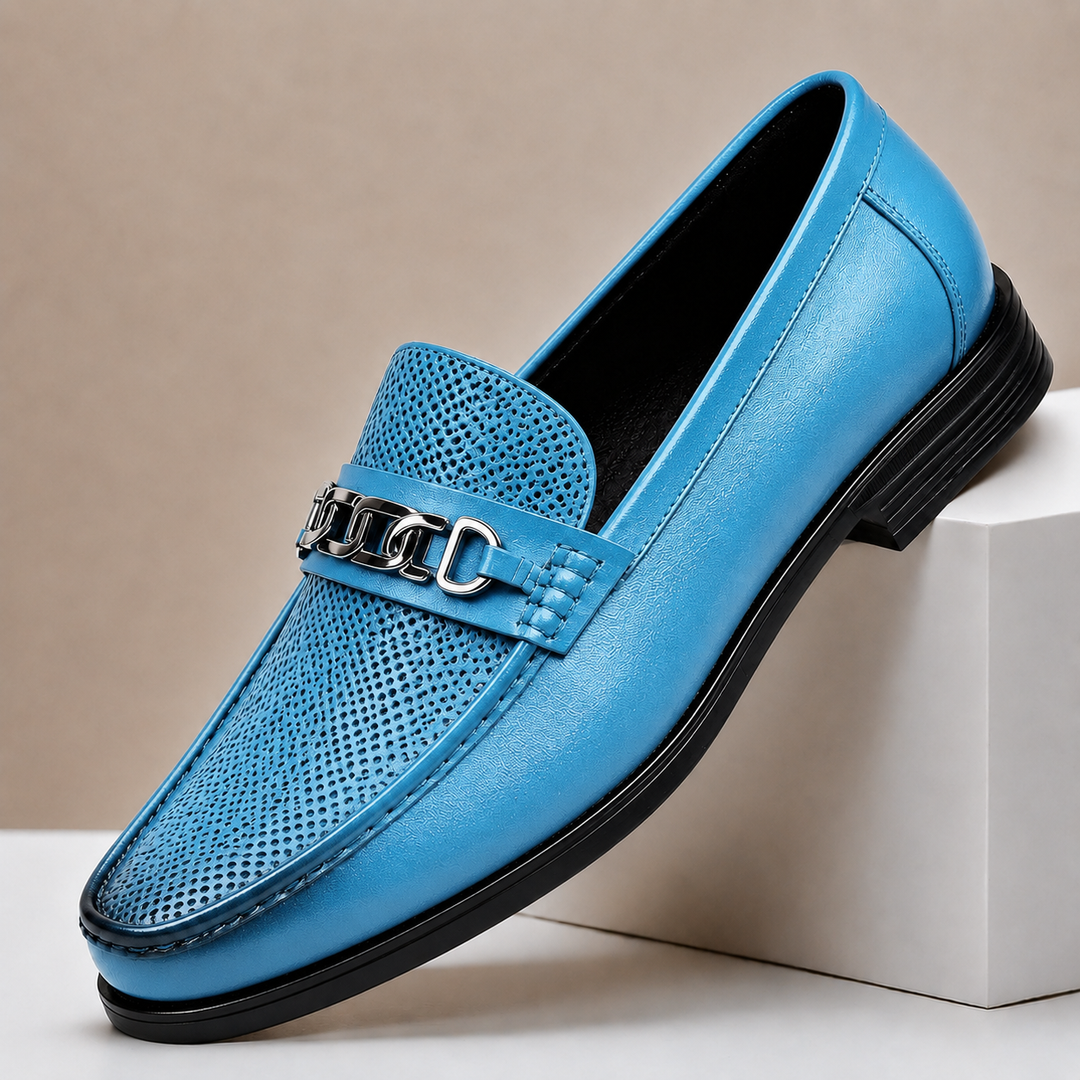 Vatore Cowhide Leather Loafers