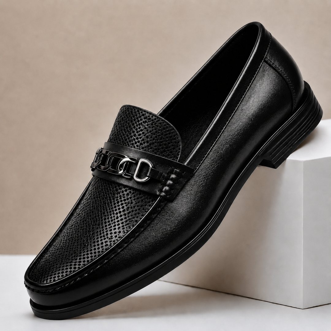 Vatore Cowhide Leather Loafers