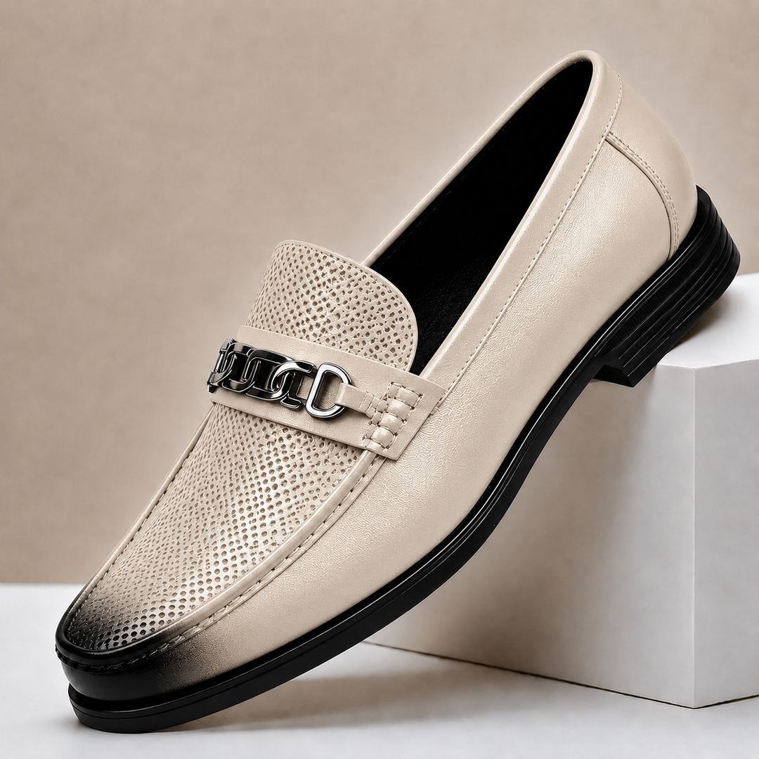 Vatore Cowhide Leather Loafers